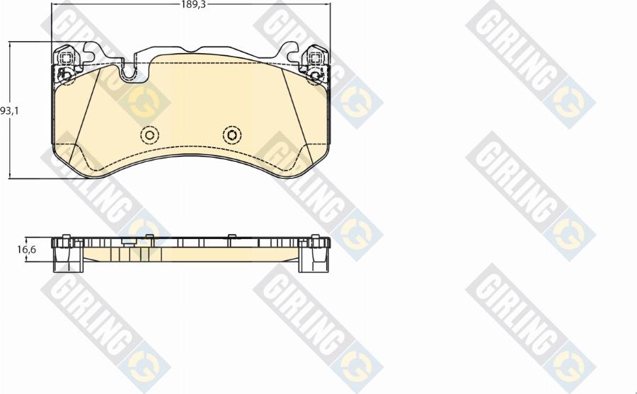 Girling 6122205 - Гальмівні колодки, дискові гальма autozip.com.ua