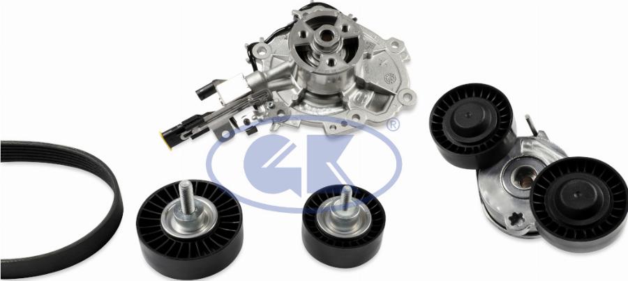 GK K982681A - Водяний насос + комплект струмкових ременів autozip.com.ua