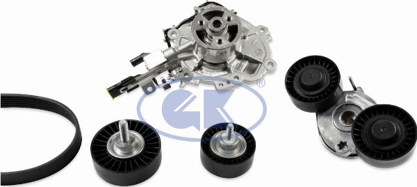 GK K982682A - Водяний насос + комплект струмкових ременів autozip.com.ua