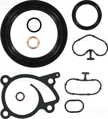 Glaser B93281-01 - Комплект прокладок, блок-картер двигуна autozip.com.ua