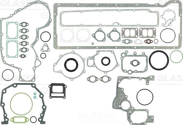 Glaser B38456-00 - Комплект прокладок, блок-картер двигуна autozip.com.ua