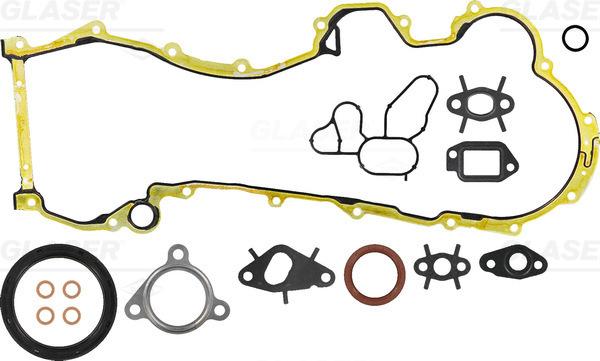Glaser B37062-00 - Комплект прокладок, блок-картер двигуна autozip.com.ua
