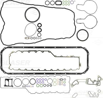 Glaser B37166-01 - Комплект прокладок, блок-картер двигуна autozip.com.ua