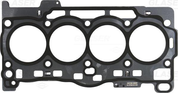 Glaser H40706-00 - Прокладка, головка циліндра autozip.com.ua
