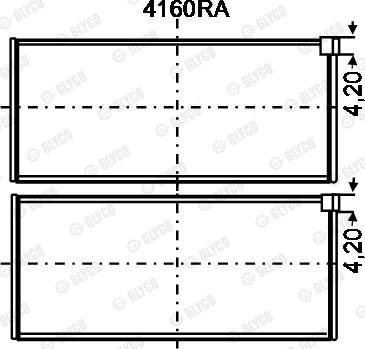 Glyco 4160RA - Підшипник autozip.com.ua