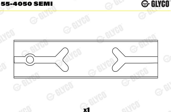 Glyco 55-4050 SEMI - Втулка підшипника, шатун autozip.com.ua