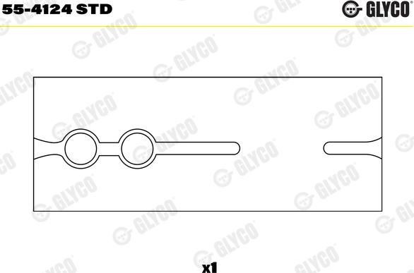 Glyco 55-4124 STD - Втулка підшипника, шатун autozip.com.ua