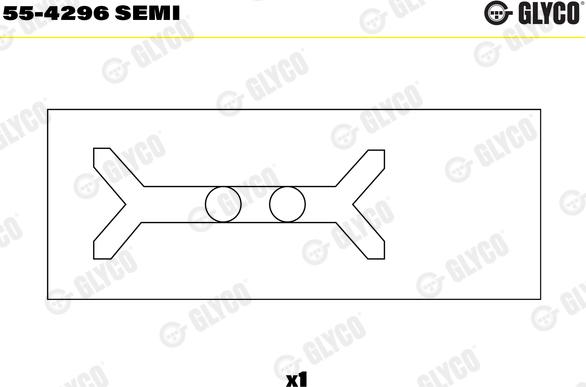 Glyco 55-4296 SEMI - Втулка підшипника, шатун autozip.com.ua