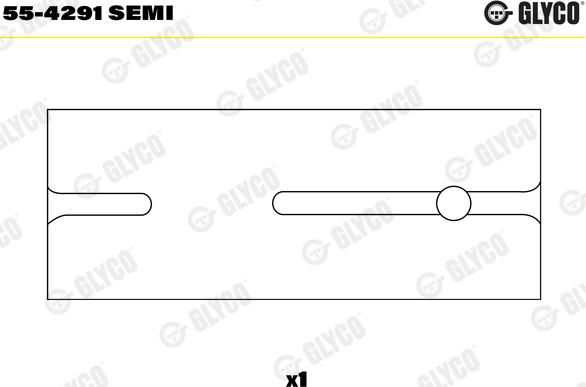 Glyco 55-4291 SEMI - Втулка підшипника, шатун autozip.com.ua