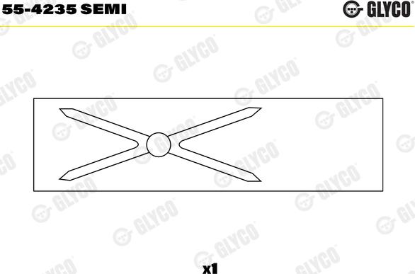 Glyco 55-4235 SEMI - Втулка підшипника, шатун autozip.com.ua