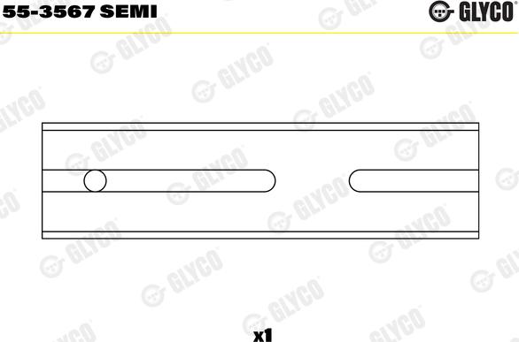 Glyco 55-3567 SEMI - Втулка підшипника, шатун autozip.com.ua