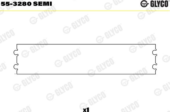 Glyco 55-3280 SEMI - Втулка підшипника, шатун autozip.com.ua