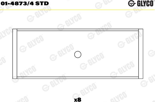 Glyco 01-4873/4 STD - Шатуни підшипник autozip.com.ua