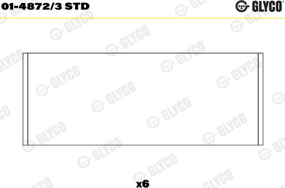 Glyco 01-4872/3 STD - Шатуни підшипник autozip.com.ua