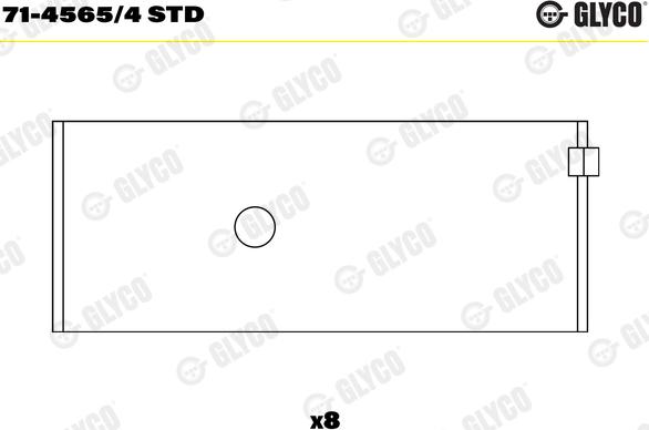 Glyco 71-4565/4 STD - Шатуни підшипник autozip.com.ua