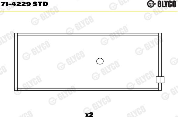 Glyco 71-4229 STD - Шатуни підшипник autozip.com.ua