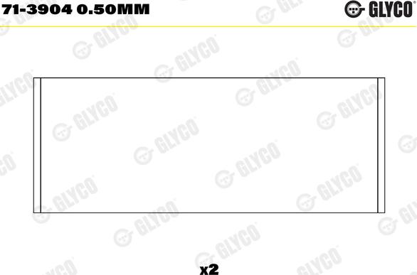 Glyco 71-3904 0.50mm - Шатуни підшипник autozip.com.ua