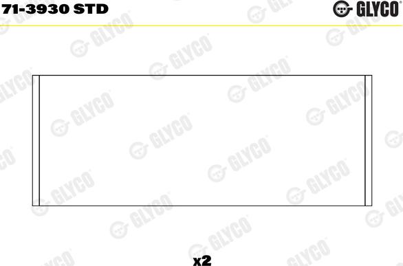 Glyco 71-3930 STD - Вкладыши шатунные. к-кт на шею VAG PL STD 1.9TD-2.0TD-2.5TD SPUTTER пр-во GLYCO autozip.com.ua