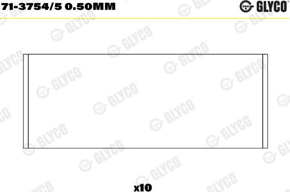 Glyco 71-3754/5 0.50mm - Шатуни підшипник autozip.com.ua