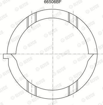 Glyco A208/2 STD - Дистанційна шайба, колінчастий вал autozip.com.ua