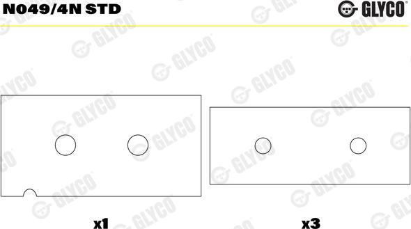 Glyco N049/4N STD - Підшипник распредвала autozip.com.ua