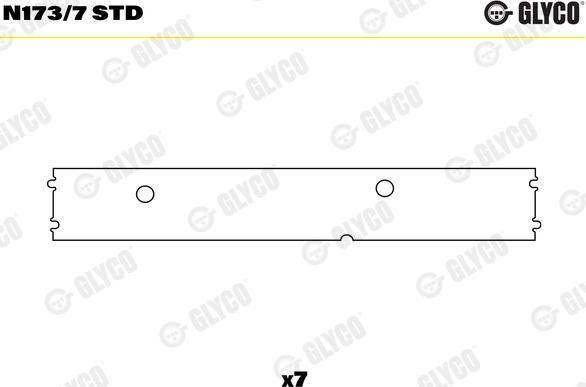 Glyco N173/7 STD - Підшипник распредвала autozip.com.ua