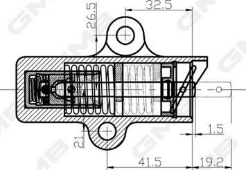GMB GHAT-117 - Успокоитель, зубчастий ремінь autozip.com.ua