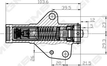 GMB GHAT-133 - Успокоитель, зубчастий ремінь autozip.com.ua
