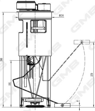 GMB GFPS-049A - Модуль паливного насоса autozip.com.ua