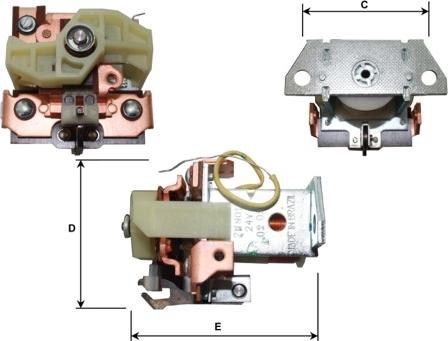 GM-GHIBAUDI E3362 - Тягове реле, стартер autozip.com.ua