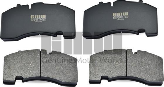 GMW BDP29171BW - Гальмівні колодки, дискові гальма autozip.com.ua