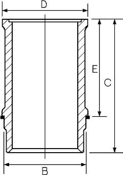 Goetze Engine 14-635060-00 - Гільза циліндра autozip.com.ua