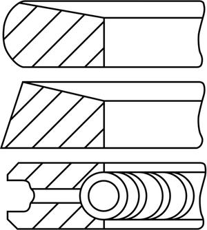 Goetze Engine 08-448600-00 - Комплект поршневих кілець autozip.com.ua