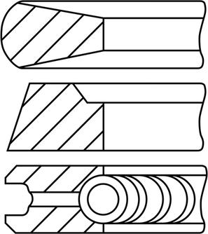 Goetze Engine 08-447600-00 - Комплект поршневих кілець autozip.com.ua