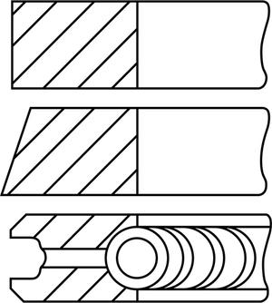 Goetze Engine 08-450500-00 - Комплект поршневих кілець autozip.com.ua