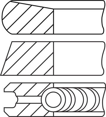 Goetze Engine 08-450600-00 - Комплект поршневих кілець autozip.com.ua