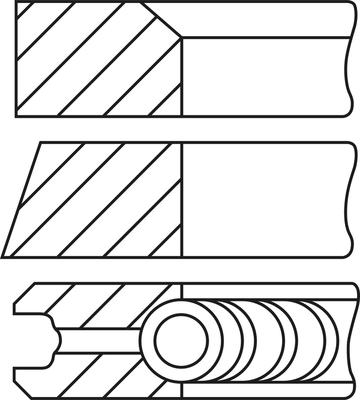 Goetze Engine 08-450700-00 - Комплект поршневих кілець autozip.com.ua