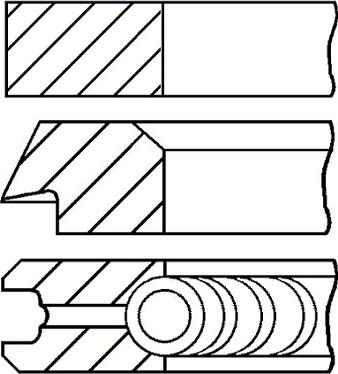 Goetze Engine 08-436200-00 - Комплект поршневих кілець autozip.com.ua