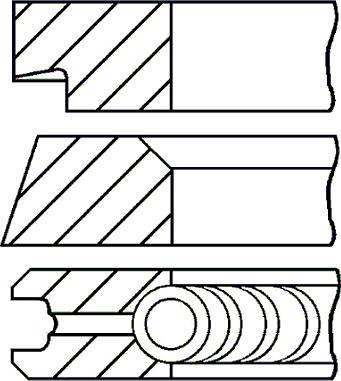 Goetze Engine 08-145400-00 - Комплект поршневих кілець autozip.com.ua