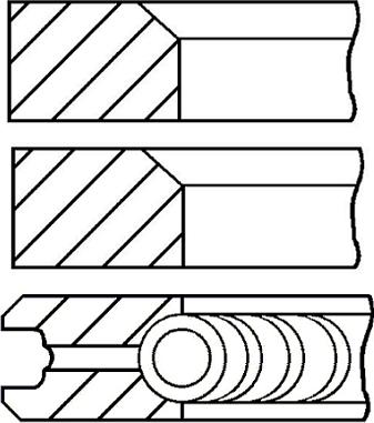 Goetze Engine 08-523000-00 - Комплект поршневих кілець autozip.com.ua