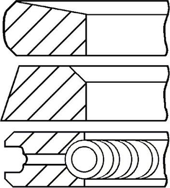 Goetze Engine 08-440300-10 - Комплект поршневих кілець autozip.com.ua