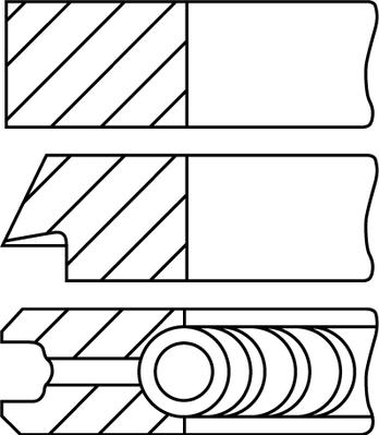 Goetze Engine 08-134200-10 - Комплект поршневих кілець autozip.com.ua