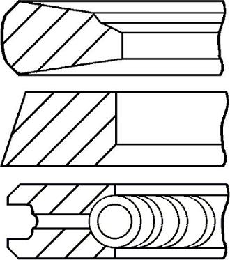 Goetze Engine 08-136900-00 - Комплект поршневих кілець autozip.com.ua