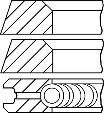 Goetze Engine 08-319500-10 - Комплект поршневих кілець autozip.com.ua