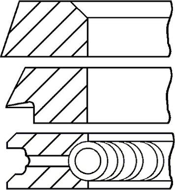 Goetze Engine 08-320000-10 - Комплект поршневих кілець autozip.com.ua