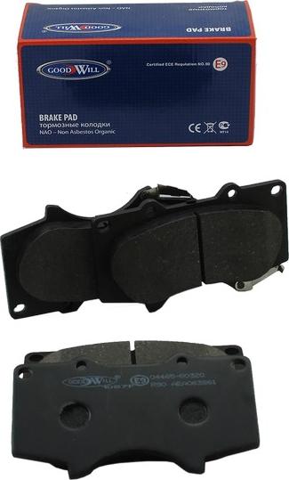GoodWill 1087 F - Гальмівні колодки, дискові гальма autozip.com.ua