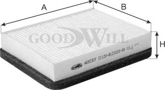 GoodWill AG 923 CF - Фільтр, повітря у внутрішній простір autozip.com.ua