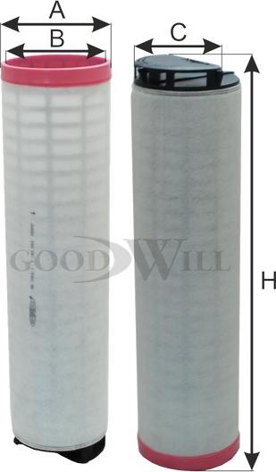 GoodWill AG 1054/1 - Фільтр додаткового повітря autozip.com.ua