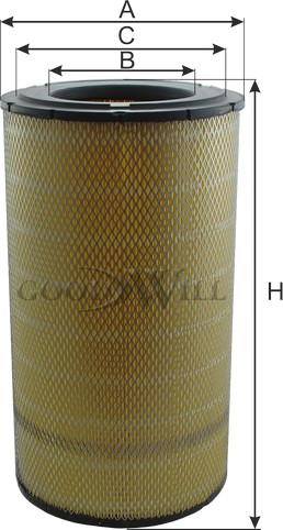 GoodWill AG 1068 - Повітряний фільтр autozip.com.ua