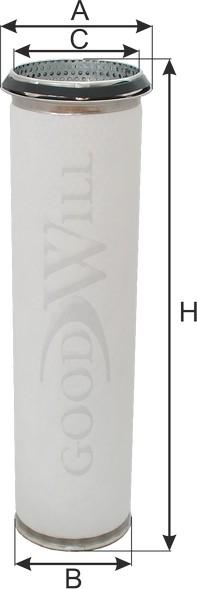 GoodWill AG1001/1 - Фільтр додаткового повітря autozip.com.ua